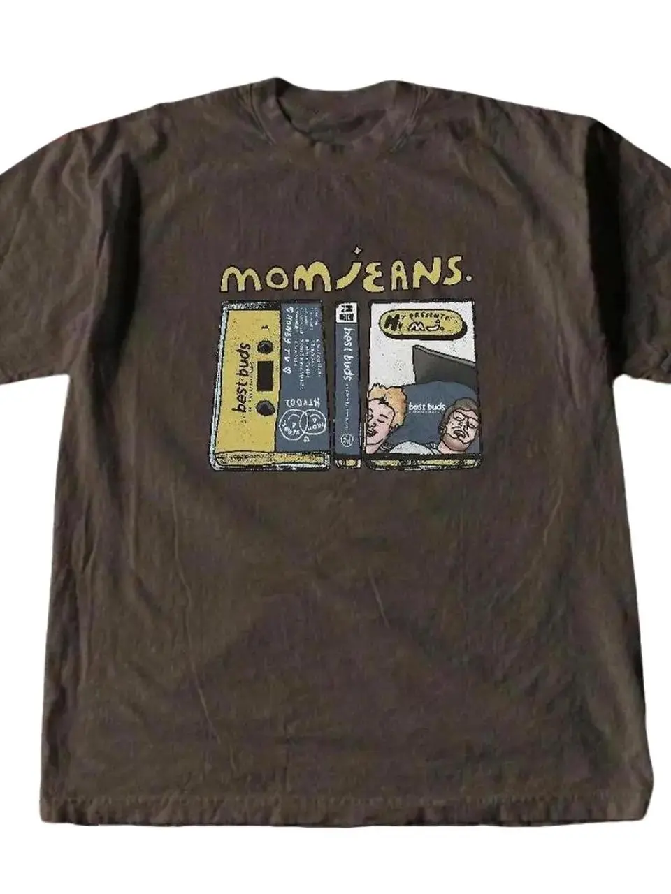 Mom Jeans Vintage Cassette Shirt, Indie Rock Graphic Tee, Retro Y2K Band Inspired T-Shirt, 90s Aesthetic Oversized Unisex Tee
