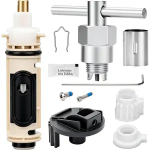 Upgraded 1222 Cartridge Kit Fit for Moen Shower Cartridge Replacement, Removal Tool 104421 and Handle Adapter 116653, Replace 158084 158085 for Moen Posi Temp One- Handle Tub and Shower Faucets Repair