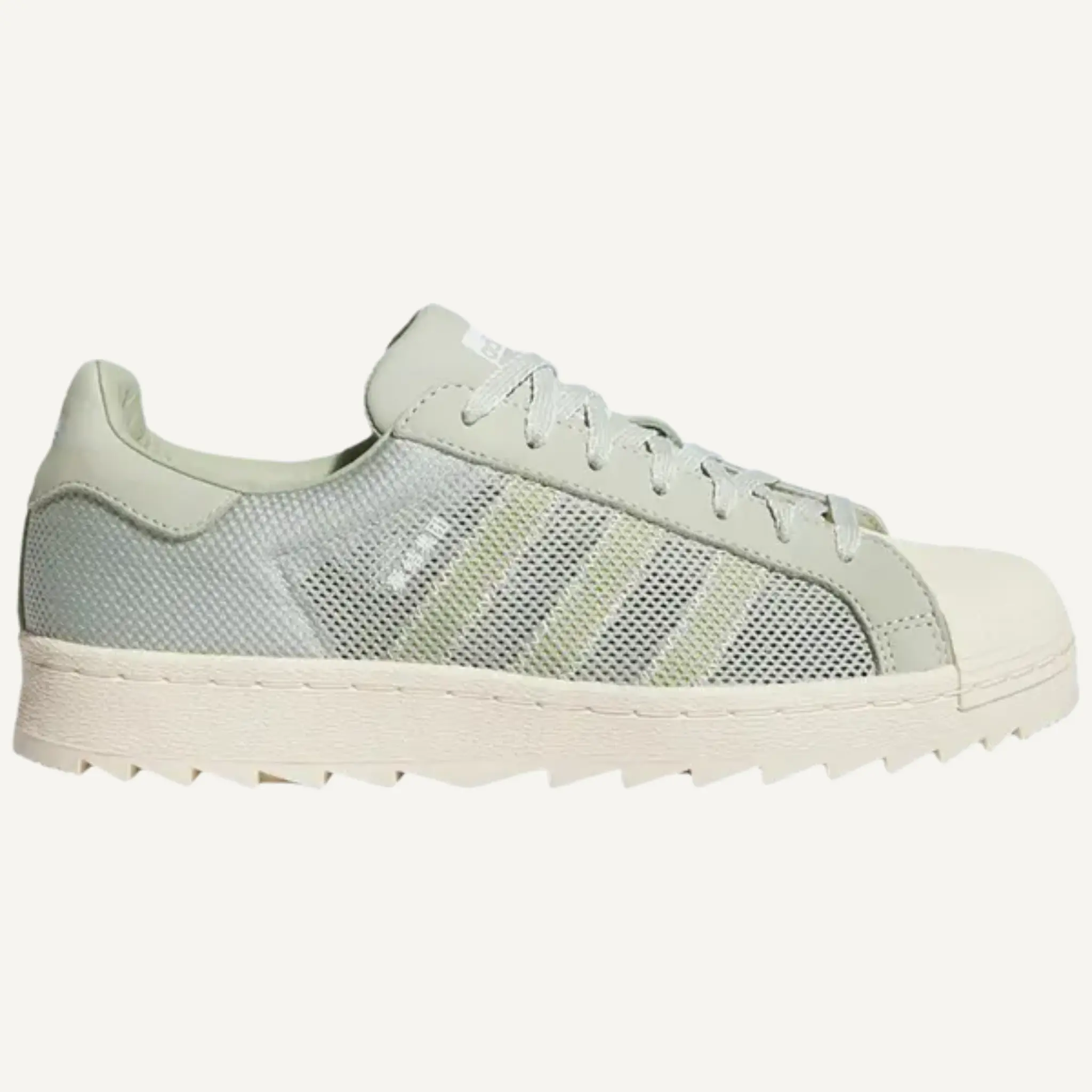 Adidas Originals Men's Green CLOT x Superstar Breathe Streetwear Sneakers - Lace-Up, Shell Toe, Breathable, Enhanced Airflow, Ideal for Everyday Casual Outfits (No Box)