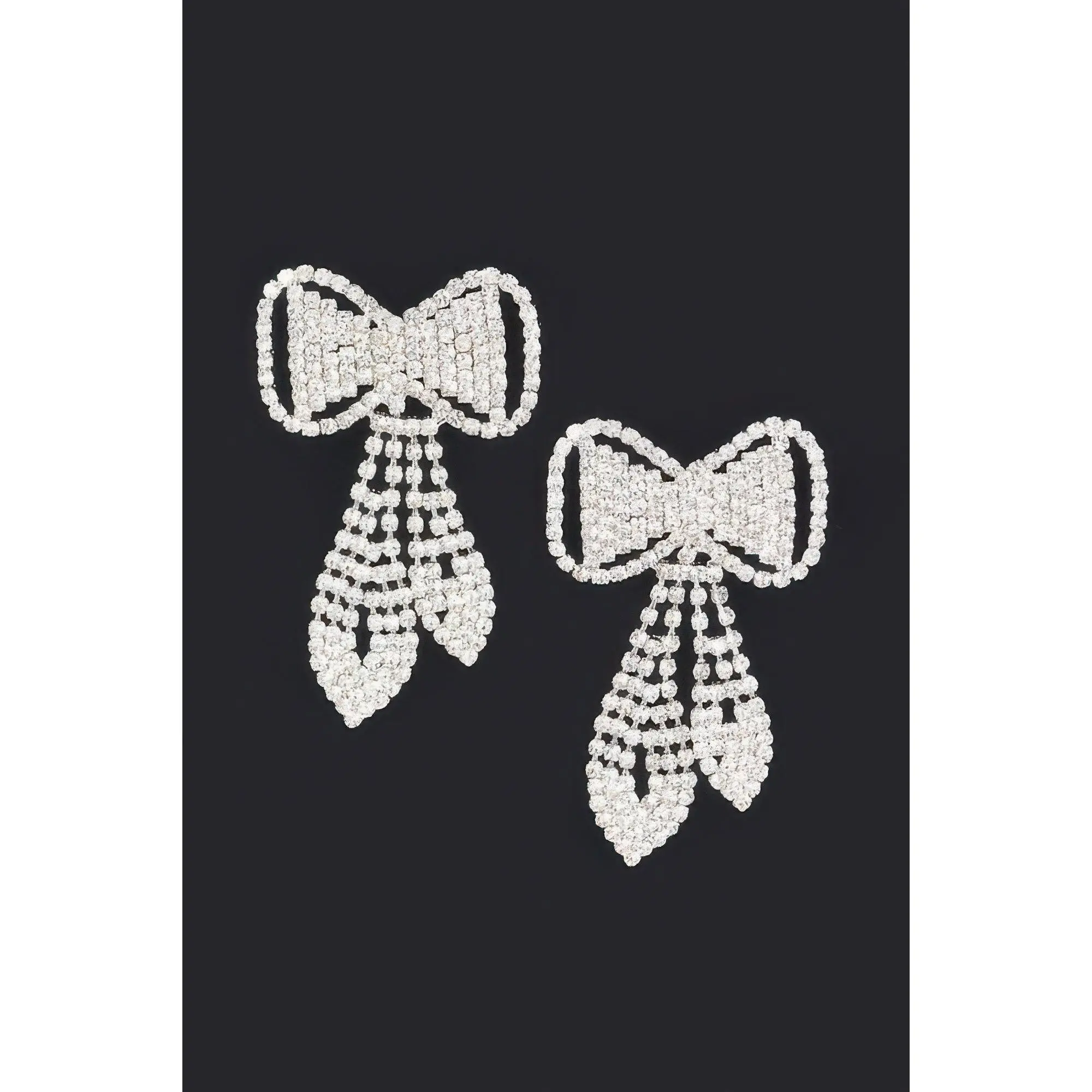 Rhinestone Bow Earring