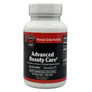 TOUGH-N-TONE Advanced Beauty Care – Hair, Skin & Nail Supplement | Biotin, KeraGLO Keratin, Fo-Ti, Hyaluronic Acid | Vegan & Gluten-Free Healthcare Fitness