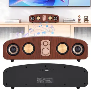 Vintage Arch Desktop Sound Bar Heavy Bass Surround Stereo  Retro Portable Bluetooth Speaker FM AUX Input for home Decoration
