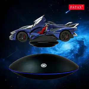 Magnetic Levitation Display – Floating Display Levitating Display Stand with LED Color Lamp Office Bedroomiving Room Christmas Ornaments Levitating Decor Magnetic Display for Figures and Toys Boys Girls Gifts