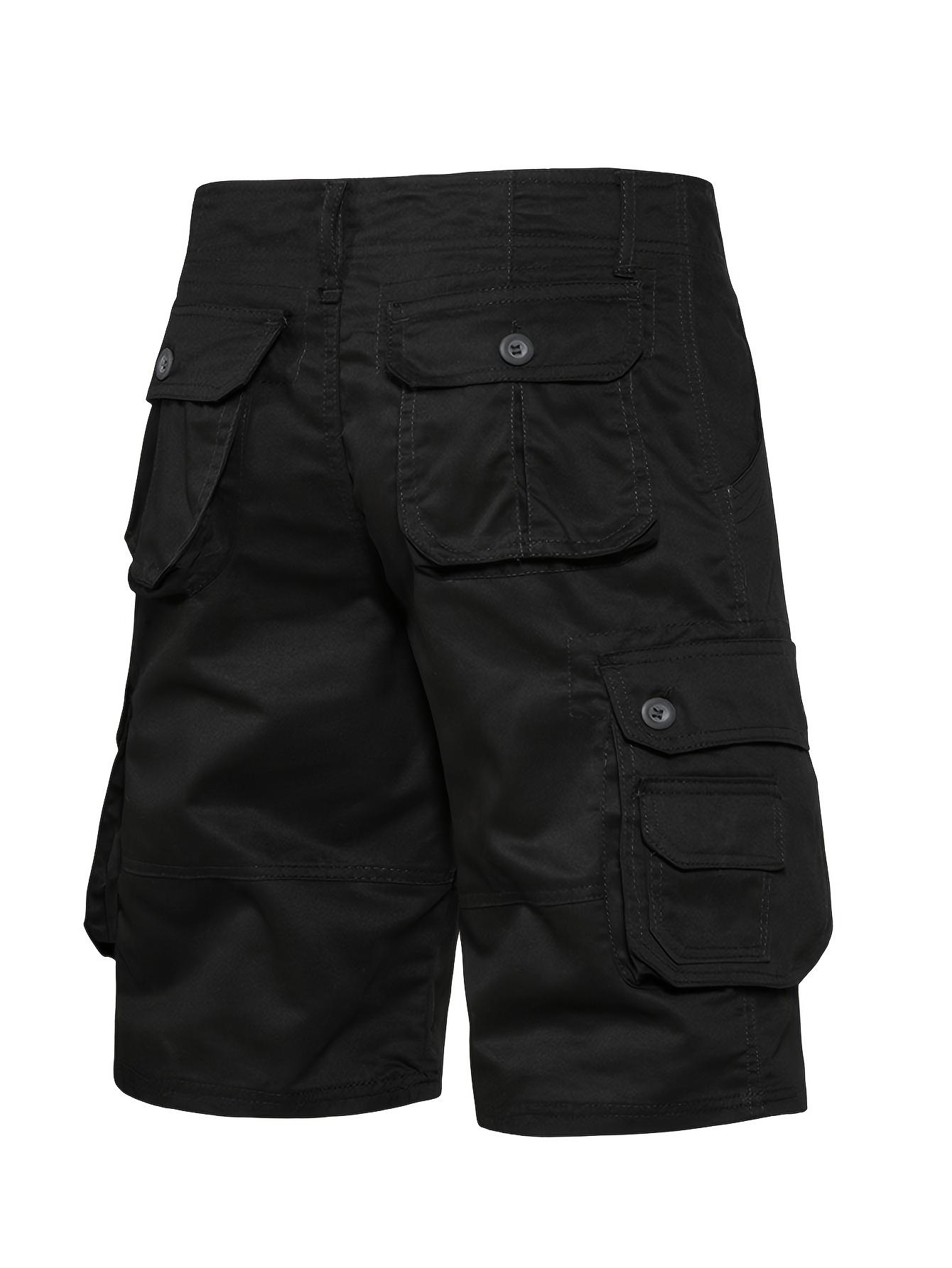 6-pack men&rsquo;s cargo pants, tactical men&rsquo;s shorts, men&rsquo;s shorts with multifunctional pockets, suitable for golf and outdoor activities, men&rsquo;s hiking shorts, wear-resistant, wrinkle-resistant, breathable shorts