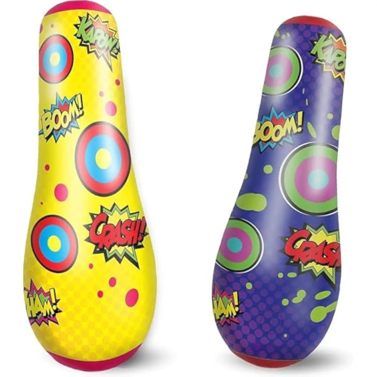 Punching Bag for Kids, 47 Inches Kids Punching Bag with Bounce-Back Action, Double-Sided Inflatable Punching Bag(1 Pack)