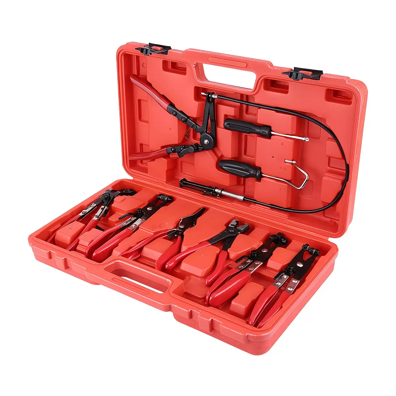 【summerfinds】Nanwei 9PCS Hose Clamp Pliers Set, Hose Clamp Removal Tool for Automotive, Flexible Removing Clamps Pliers Automotive for Coolant Radiator Heater and Water Hose