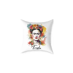 Frida Kahlo Flower Pillow