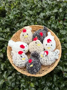 Mini Chickens - Crochet - Handmade