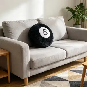 Soft Plush Cuddle Pillow for Table Stuffed Billiard, Adult Sofa Backrest Bed Pillow, Polyester Fiber Material, Ideal for Home Decoration