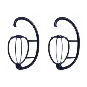 2-Piece Wigs Hanging Rack, Stable Hook Wig Drying Stand, Space-Saving Wig Display Rack, Ideal for Salon and Home Use