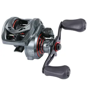 Sougayilang Baitcasting Fishing Reel,Low Profile and Light Weight Baitcaster Reel with 9+1 Corrosion Resistant Bearings  for Anglers carbon fiber reel