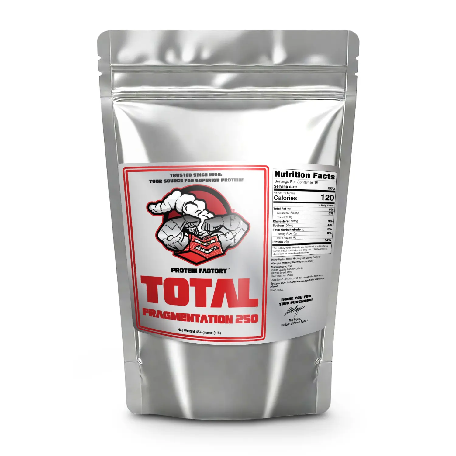Total Fragmentation 250 (100% Hydrolyzed Whey Protein) Healthcare Dietary