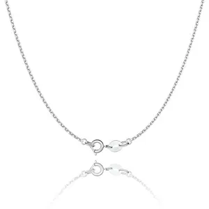 Haven & Thread 925 sterling silver chain necklace for women 1.1mm cable upgraded spring-ring clasp-thin & sturdy-Italian quality 16/18/20/22/24 inch neon nose ring girl key fob nail rings birthstone november herringbone Breathable Retro mar