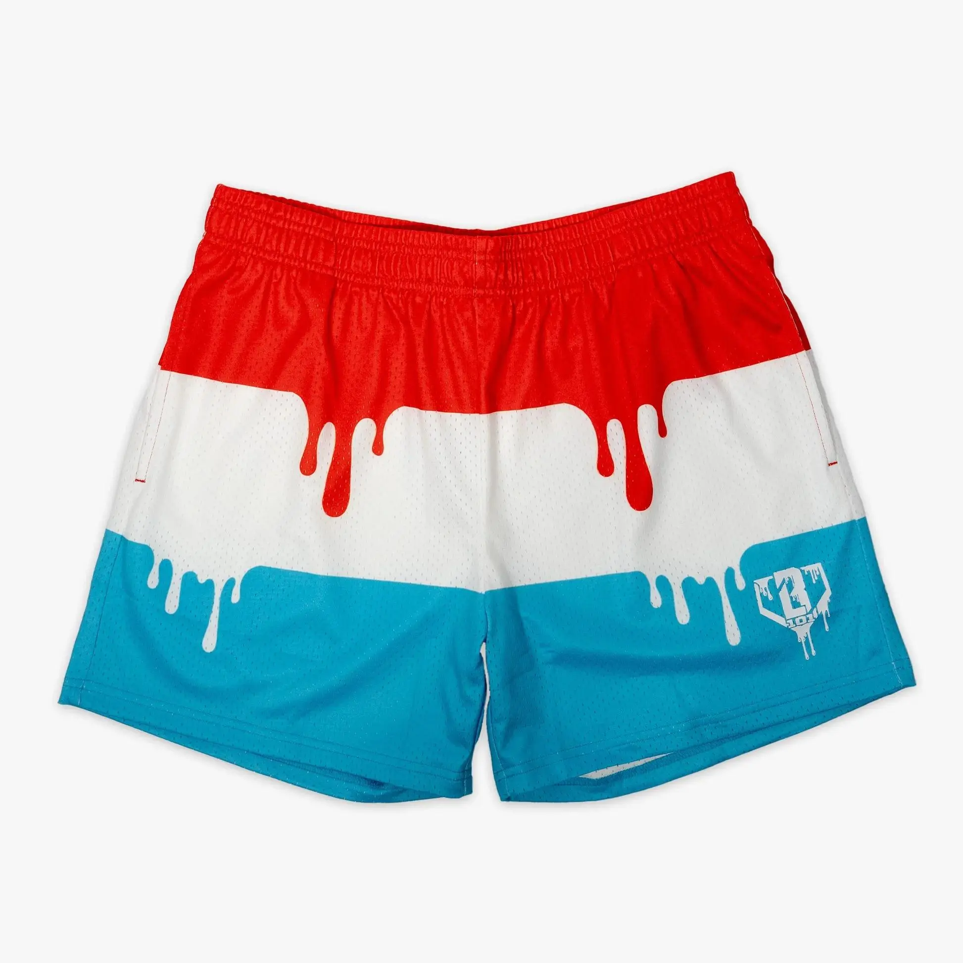 Baseball Lifestyle 101 | Ice Cream Freeze Pop Mesh Shorts - for Youth & Adults | Lightweight & Breathable Summer Sports Shorts for Casual & Outdoor Style for Women & Men | Baseball Training, Gym & Everyday Activewear | Perfect Gift for Him