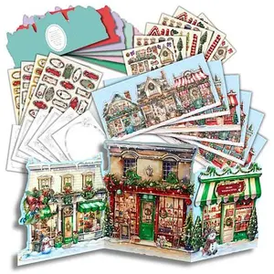 Crafts & Sewing Craft Buddy Sweet Village Papercrafting Holiday Card
