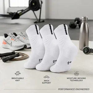 Men's & Boys' Basketball Socks - Cushioned Athletic Sports Crew Socks for Youth and Adult, Breathable Moisture-Wicking Performance Socks Perfect for Running, Training, Gym Workout, and Everyday Comfortable Wear