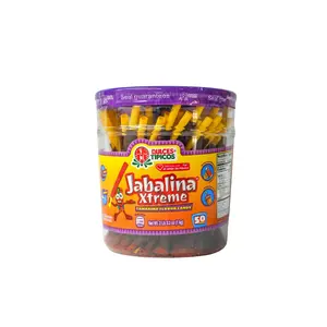 Jabalina Xtreme Tamarind Flavor Candy with Hot Salty Tamarind Paste and Chili Heat 50 Count