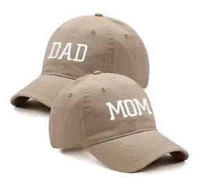 Custom Embroidered Mom & Dad Baseball Caps in Many Colors - Perfect Parents Gift for Fathers Day, Pregnancy Announcement & More