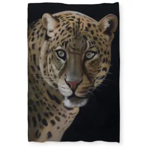 360 Stand Hyperrealism Printed Leopard Brown Twin Extra-Long Duvet Cover - Soft Fabric, Machine Washable, Bold-Look Bedding Linen for Home Decor, Printed Face