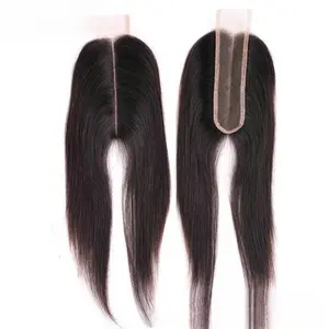 2x6 Straight Body Human Hair Closure European American Real Hair Accessory