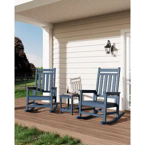 Adirondack 2-Tier Outdoor Side Table – 18" x 15" HDPE Patio End Table, All-Weather for Pool, Deck, Backyard, or Indoor Use