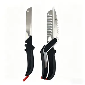 7-in-1 Kitchen Scissors - 9.6-in Stainless Steel Blade, Plastic Cutting Board, Safety Lock, Replacement Blade, Multi-Use Cutter for Meat, Cheese, Knives, Kitchen Supplies Handles, Holiday Gifts