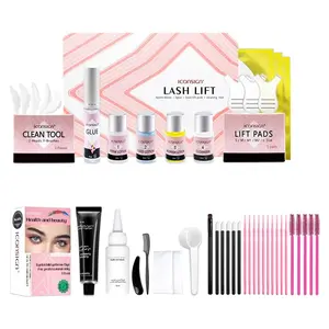 Professional Lash Lift Kit, 1 Set 3 in 1 Eyelash Perm Kit, Quick Lifting & Voluminous Coloring with Complete Tools for Salon Grade Home DIY Eyelash Enhancing Tool