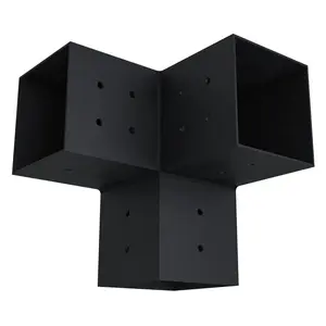 Universal 3-Way 4x4 Corner Bracket (14-Gauge Steel)