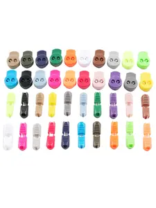 Double Pack Lazy Shoe Laces with Dots, Elastic Shoelace Buckles, No Tie 3mm Stretchy Shoe Laces, Convenient and Easy to Use