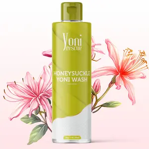 Honeysuckle Yoni Wash, 4oz, feminine Daily use  gel based Wash, Reduce Odor, balance pH level, antibacterial , Yoni Rescue intimate wash for honey pot Skin Care Comfort