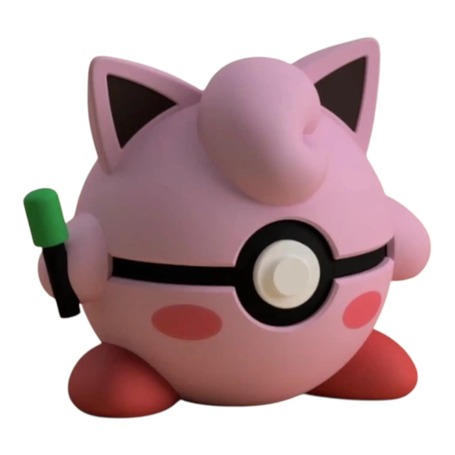 Kirby JigglyPuff Poke Ball-Inspired 3D Printed Art Toy, Home Decor Collectible Statue