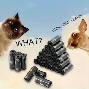 Leak-Proof Easy-Tear Poop Bags, 150 Durable Polyethylene Pet Waste Bags, No More Dirty Hands, Outdoor Pet Cleaning Supplies