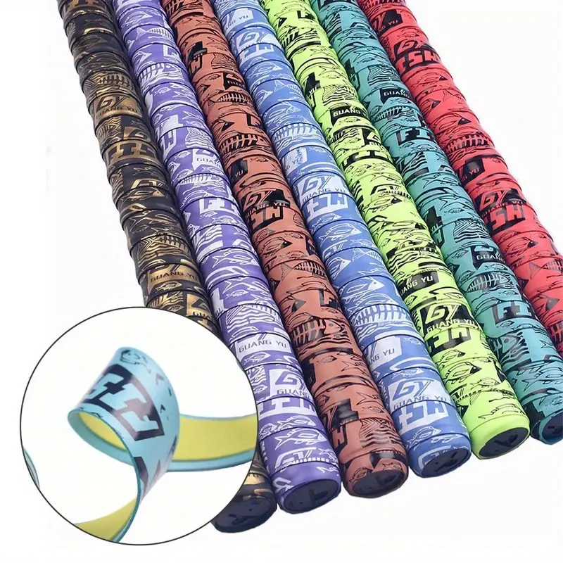 Perforated PU Leather Grip Tape, 200cm (78.7in) Anti-Sweat Racket Grip for Tennis & Bicycle Handlebars, Anti-Sweat Wrap, Leather Tennis Racquet Grips