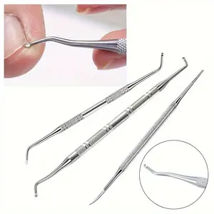 3Pcs Ingrown Toenail Tool Kit, Professional Pedicure Set for Safe Nail Care & Pain Relief