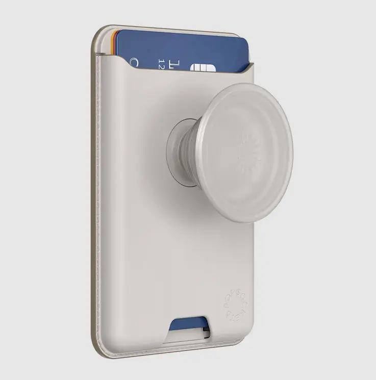 MagSafe PopWallet+ Horchata Softgoods Magnetic Cellphone Stand - Multi-Functional Grip, Phone Mount, Stylish Accessory for Smartphones