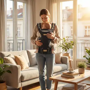 Baby Wrap Carrier Slings, Easy to Wear, for Babies Girl and Boy, Adjustable Baby Carriers for Newborn up to 8-35 lbs Portable Mother Mom Gift Convenient Travel Gifts wild bird baby carriers Ergonomic Baby carrier NewbornEssentials multifunctional fit day