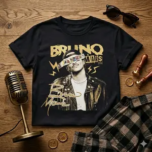 2026 Tour Bruno Unisex Shirt Hooligan Shirt 2026 Romantic New Music T-Shirt