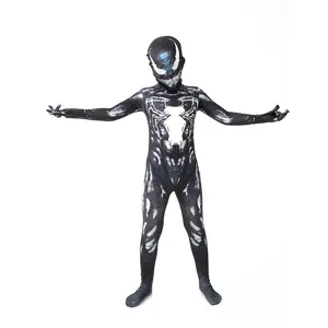 Kids Superhero Cosplay Costume Bodysuit Halloween Party Jumpsuit Outfit