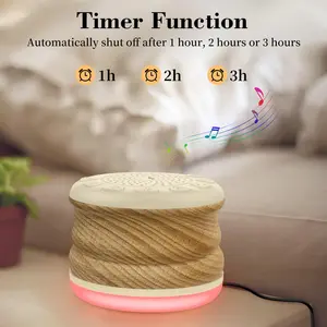 White Noise sleep Machine with Remote Control Night Lights White Noise Sound Machine with 20 High Fidelity Soothing Sounds Timer Feature Sound Machine for Adults