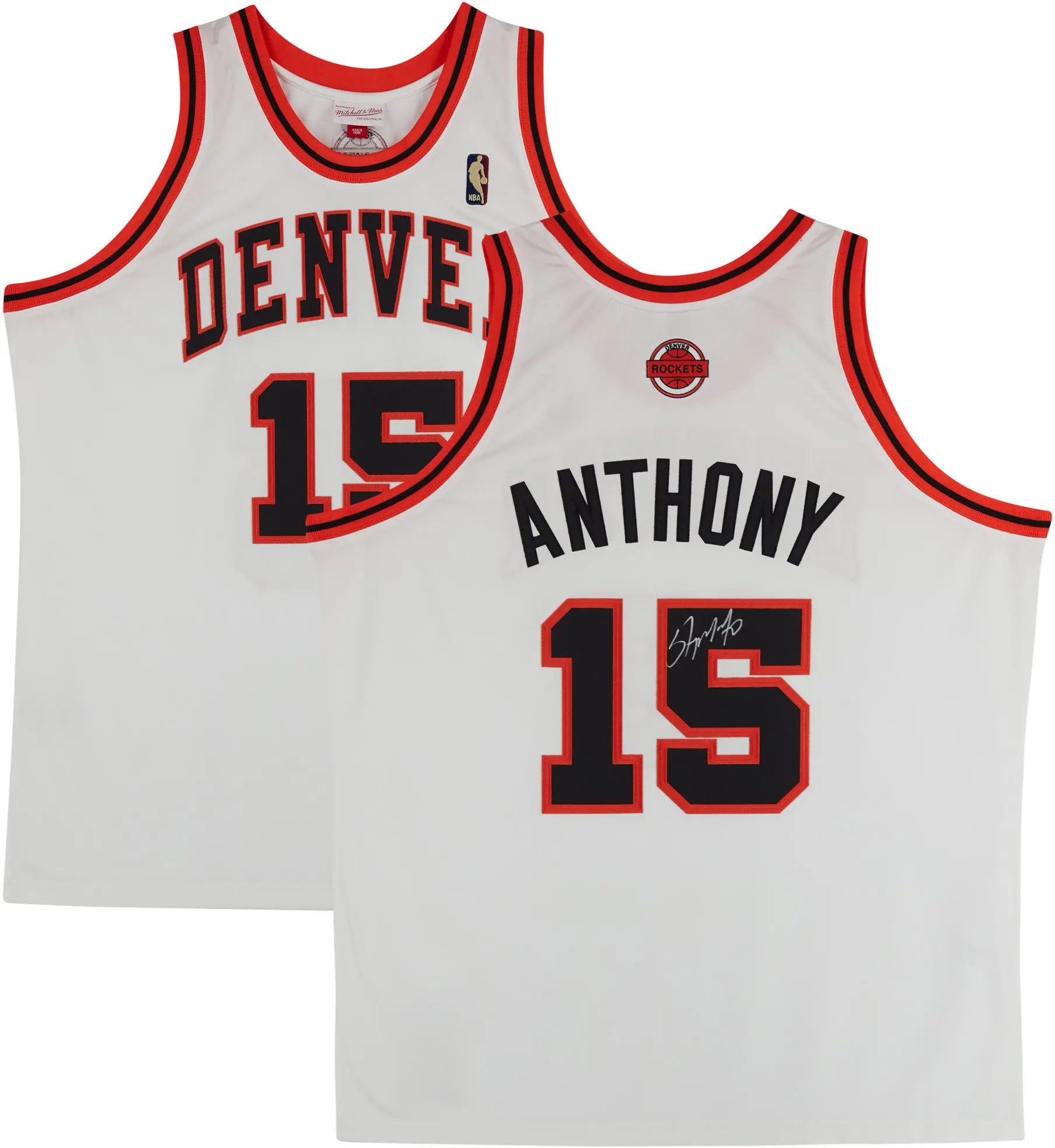 Carmelo Anthony Denver Nuggets Autographed Mitchell and Ness White 2006-07 Authentic Jersey - Fanatics Authentic Certified