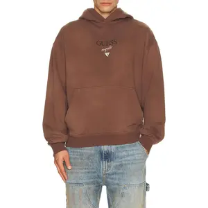Guess Originals Baker Logo Hoodie in Chestnut Pie