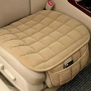 No Sore Hips Ergonomic Plush Cushion Car Seat Pad with Heavy Filling and Breathable Winter Design