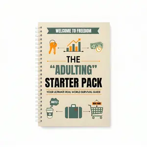 HEARTBOOK The "Adulting" Starter Pack - Gift Card Book - Funny Graduation Gift 2026 for High School Seniors & Freshmen - Dorm Essentials