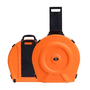 GORPANIX 21"-24'' Rolling Cymbal Hard Case – Durable Percussion Hardshell, Fits Up to 10 Cymbals, Lightweight & Travel-Ready for Drummers