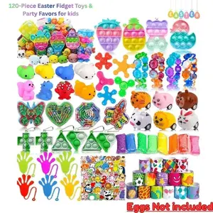 120-Piece Easter Fidget Toys & Party Favors for Kids – Easter Egg Fillers, Pinata Stuffers, Goodie Bag Toys, Classroom Prizes, Chest Rewards for Boys & Girls