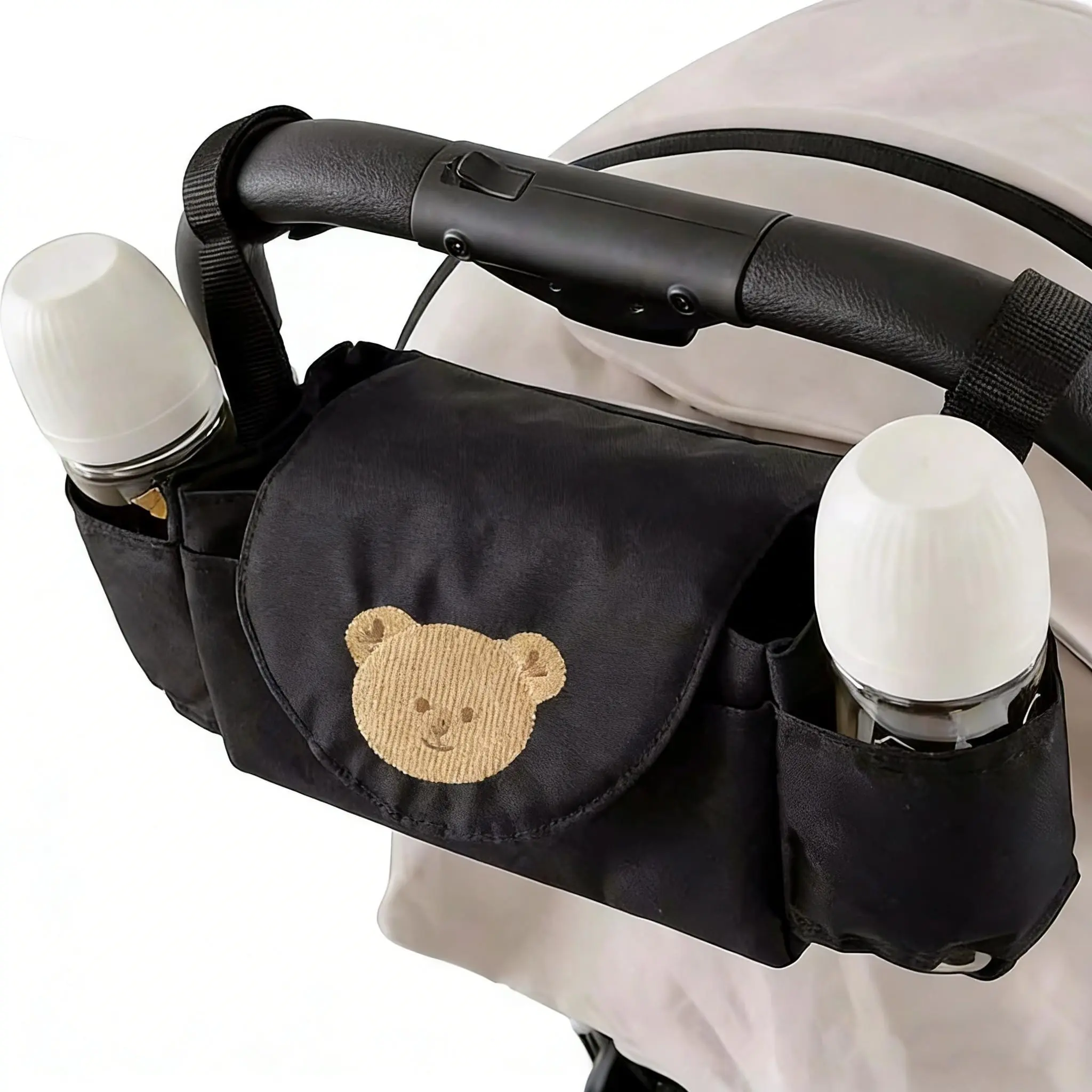Baby Stroller Hanging Bag, Newborn Multifunctional Storage Bag, Portable Baby Bottle Organizer, Mom Outdoors Car Basket Holder, Must-Have for Parents, Stroller Accessories, Traveling Stroller Gear
