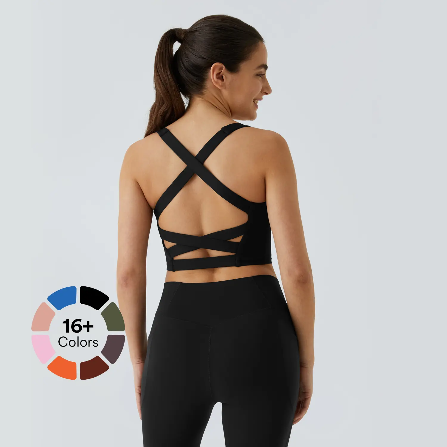 Halara Softlyzero Airy Square Neck Backless Crisscross Cropped InstantCool Yoga Tank Top #BackToSchool