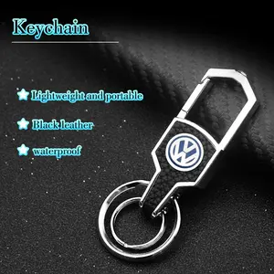 Volkswagen Car Keychain with Dual Ring, Dries Multiple Keys, Wear-Resistant Scratch-Proof Rust-Free, Fashionable High-End Car Accessory