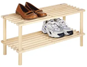2-Tier Wood Shelf