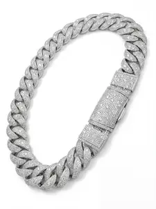 ⑧30mm Ice Setting Cuban Link Bracelet/ Necklace 9" - 24"